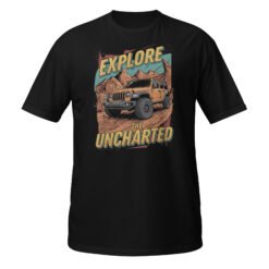 Explore The Uncharted - Explore Uncharted 4X4 Unisex T-Shirt - Black - Image 1