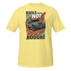 Built Not Bought - Olive Green 4X4 Rig Unisex T-Shirt - Cornsilk - Image 8