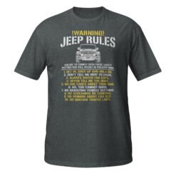 Off-Road Rules Soft Tee - Unisex Fit - Dark Heather - Image 5