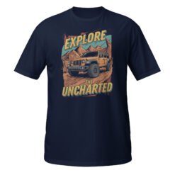 Explore The Uncharted - Explore Uncharted 4X4 Unisex T-Shirt - Navy - Image 3