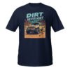 Dirt Never Hurt - Yellow Rig 4X4 Trail Unisex T-Shirt - Navy - Image 1