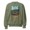Built Not Bought - Amber 4X4 Mountain Rig Unisex Sweatshirt - Military Green - Image 1