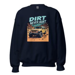 Dirt Never Hurt - Amber Crawler 4X4 Unisex Sweatshirt - Navy - Image 3
