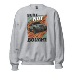 Built Not Bought - Mud Terrain 4X4 Rig Unisex Sweatshirt - Sport Grey - Image 2