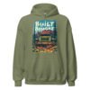 Built Not Bought - Backcountry 4X4 Crawler Unisex Hoodie - Military Green - Image 1