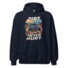 Dirt Never Hurt - Blue Rig Off-Road Unisex Hoodie - Navy - Image 1