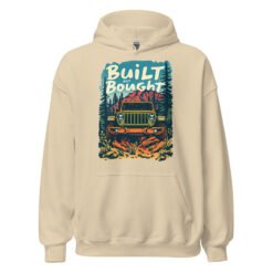 Built Not Bought - Backcountry 4X4 Crawler Unisex Hoodie - Sand - Image 3