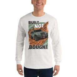 Built Not Bought - Winch Recovery Off-Road Men's Long Sleeve Shirt - Ash - Image 1