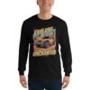 Explore The Uncharted - Sandstone Mountain 4X4 Rig Men's Long Sleeve Shirt - Black - Image 1