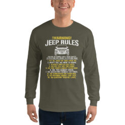 unisex long sleeve shirt military green front 6aa5601f467c9.jpg