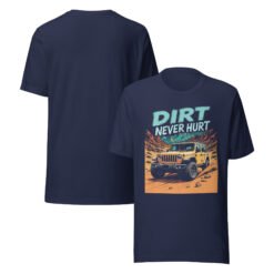 Dirt Never Hurt - Desert Slabs 4X4 Unisex Graphic Tee - Navy - Image 2