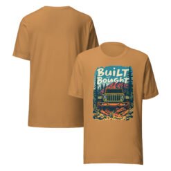 Built Not Bought - Evergreen 4X4 Crawler Unisex Graphic Tee - Toast - Image 3
