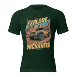 Explore The Uncharted - High Altitude 4X4 Triblend T-Shirt - Emerald Triblend - Image 3