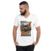 Built Not Bought - Rock Crawling Off-Road Unisex V-Neck Shirt - White - Image 1