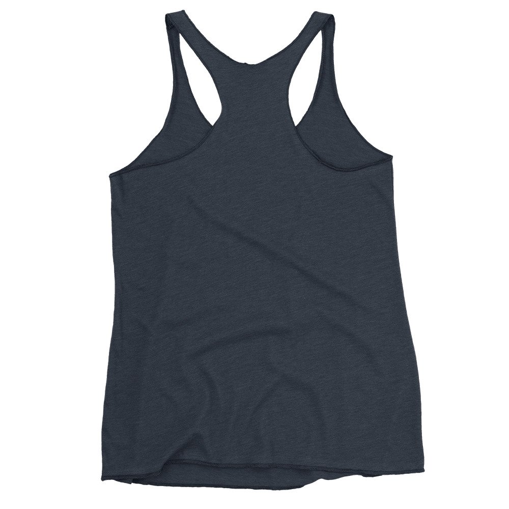 Dirt Never Hurt - Blue Crawler Off-Road Women's Racerback Tank - Vintage Black, Vintage Navy - Image 4