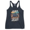 Dirt Never Hurt - Blue Crawler Off-Road Women's Racerback Tank - Vintage Navy - Image 1