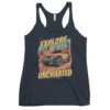 Explore The Uncharted - Canyon Ridge Off-Road Women's Racerback Tank - Vintage Navy - Image 1