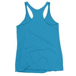 Built Not Bought - Alpine Crawler 4X4 Women's Racerback Tank - Heather White, Vintage Royal, Vintage Turquoise - Image 4