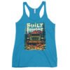 Built Not Bought - Alpine Crawler 4X4 Women's Racerback Tank - Vintage Turquoise - Image 1