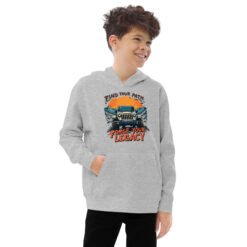 Forge Your Legacy - Legacy Crawler Off-Road Kids Fleece Hoodie - Athletic Heather - Image 2