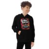 Go Where The Road Ends - Youth Mountain Off-Road Rig Kids Fleece Hoodie - Black - Image 1