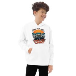 Forge Your Legacy - Legacy Crawler Off-Road Kids Fleece Hoodie - White - Image 1
