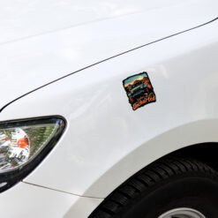Explore The Uncharted - Teal 4X4 Overland Rig Sticker - Image 3