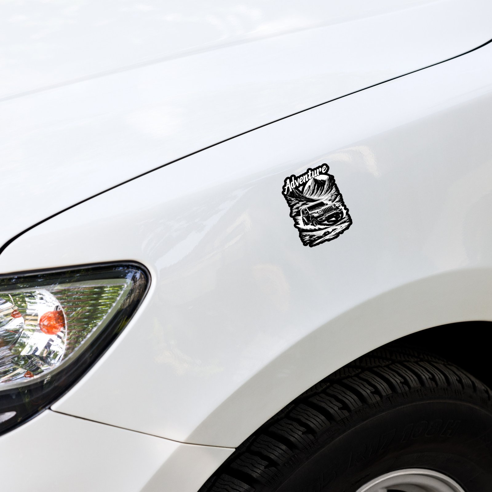 Adventure - Monochrome 4X4 Off-Road Rig Sticker - Image 3