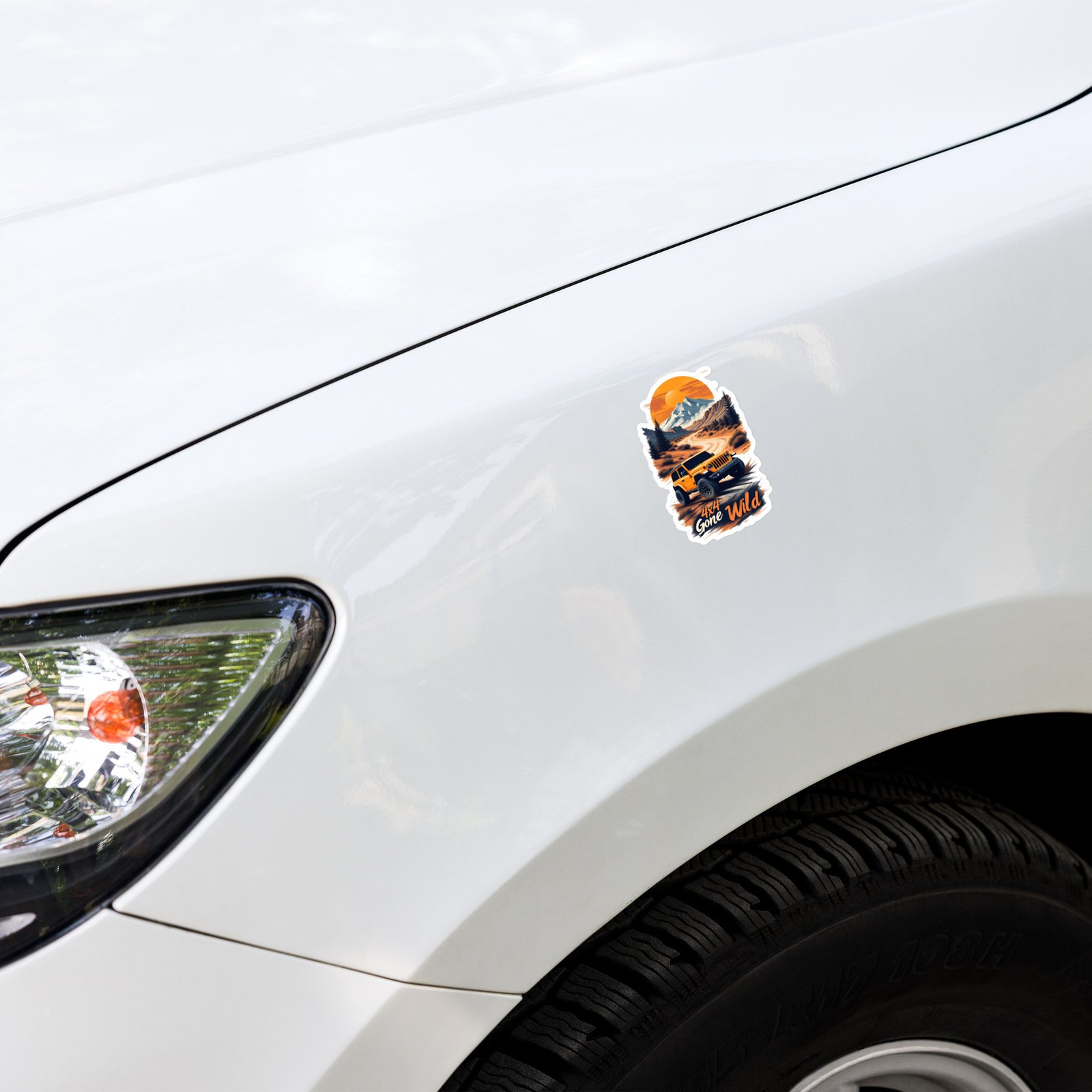 4X4 Gone Wild - Desert Trail Off-Road Rig Sticker - Image 3