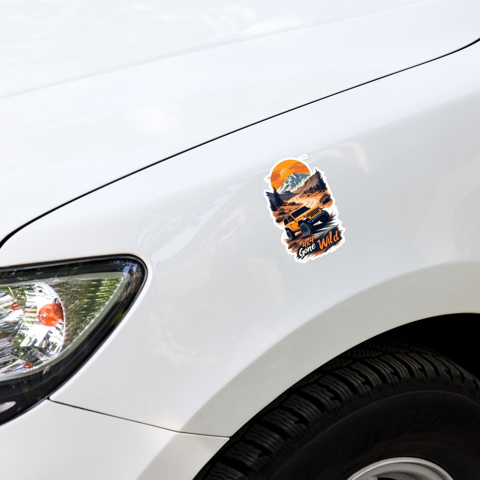 4X4 Gone Wild - Desert Trail Off-Road Rig Sticker - Image 1