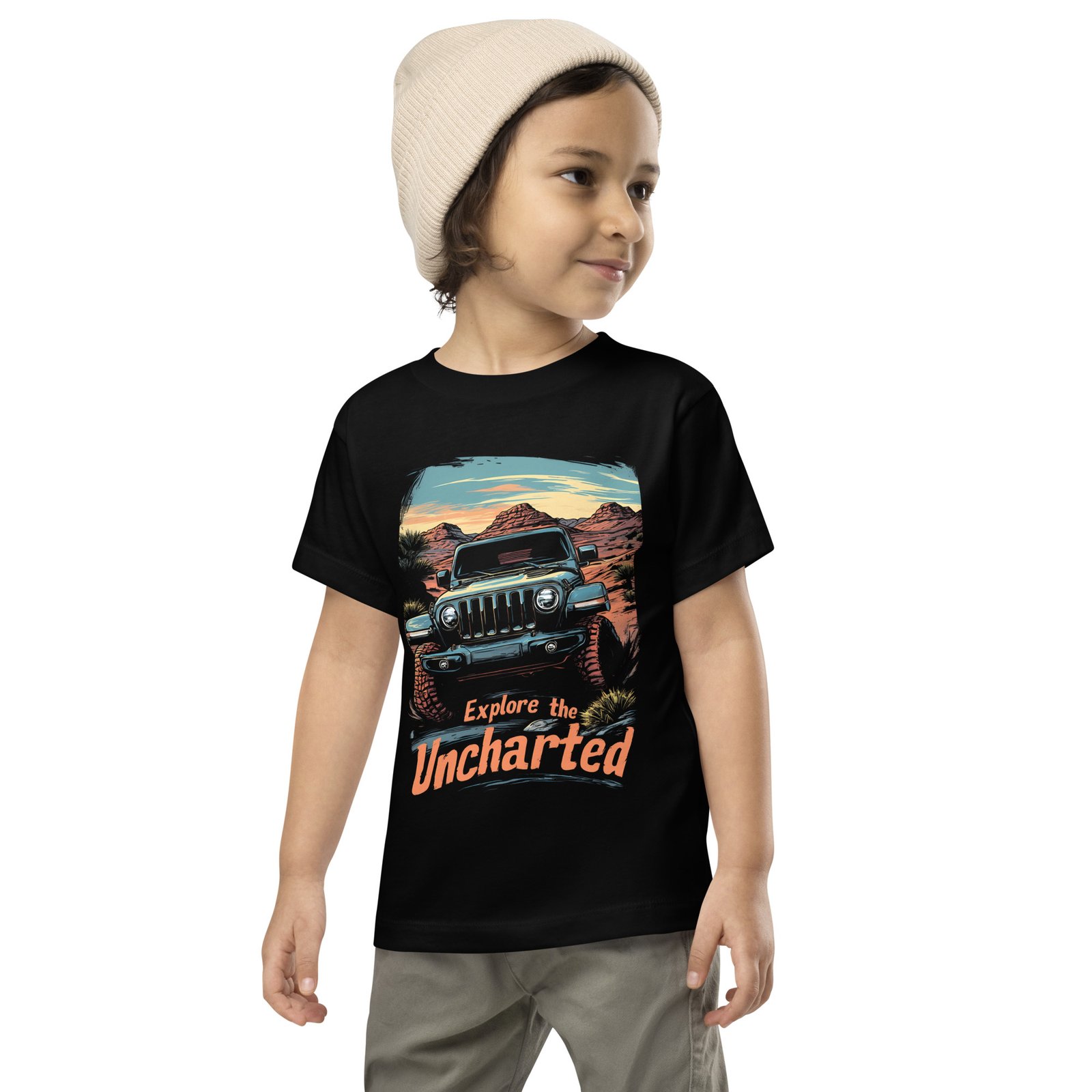 Explore The Uncharted - Mini Mesa 4X4 Crawler Toddler Tee - Image 1