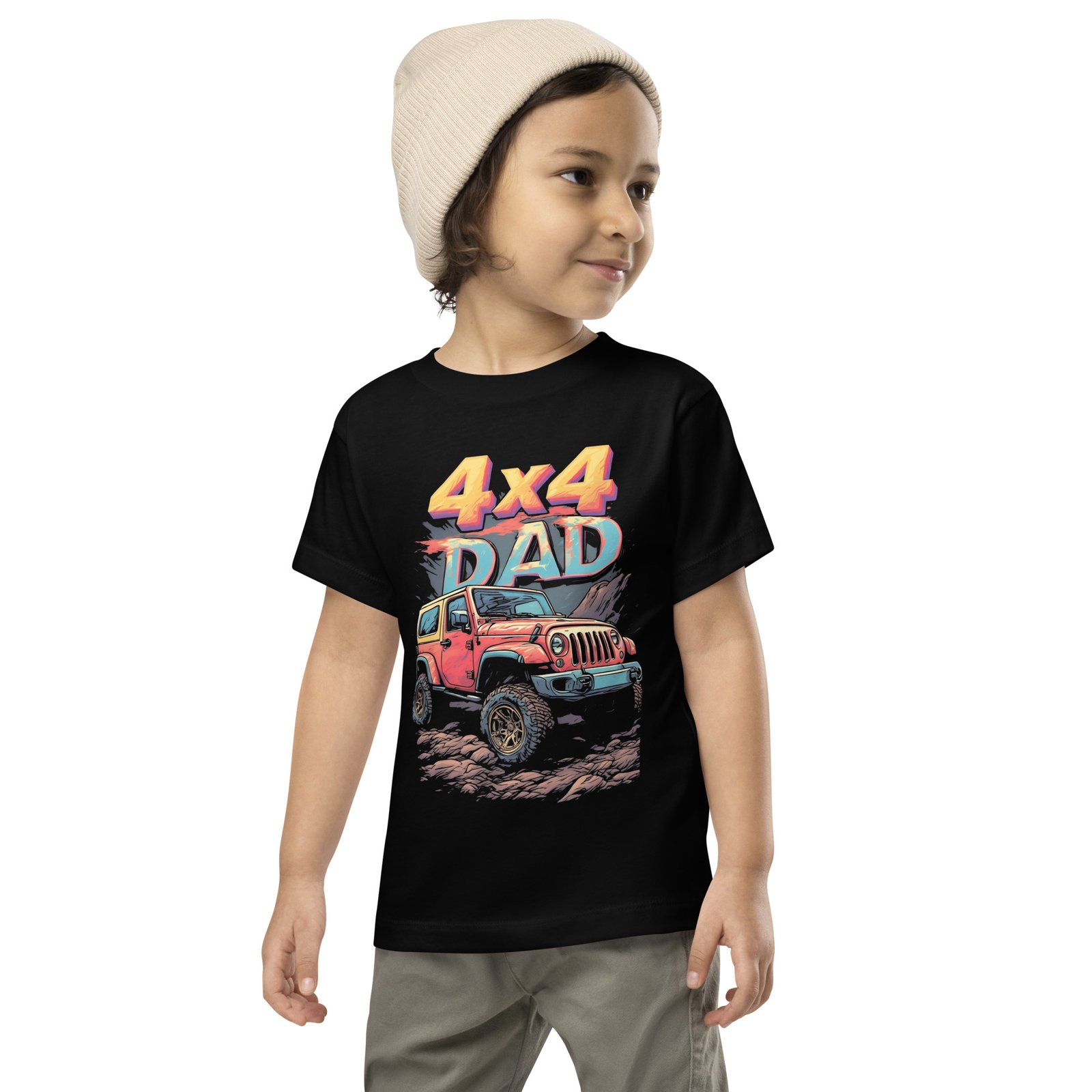 4X4 Dad - Mini 4X4 Dad Crawler Toddler Tee - Image 1