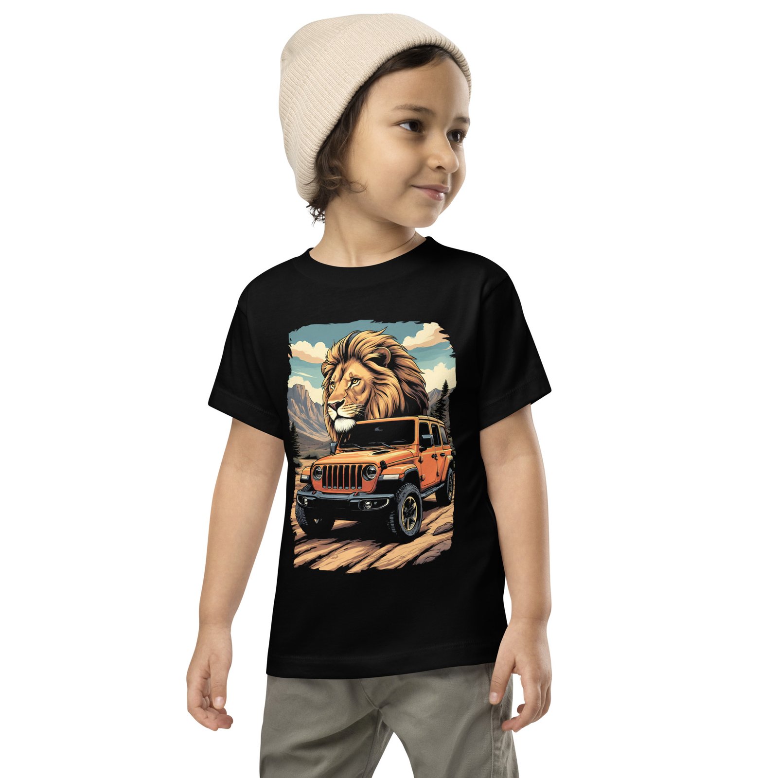 King Of The Trail - Little Lion 4X4 Rig Toddler Tee - Image 1