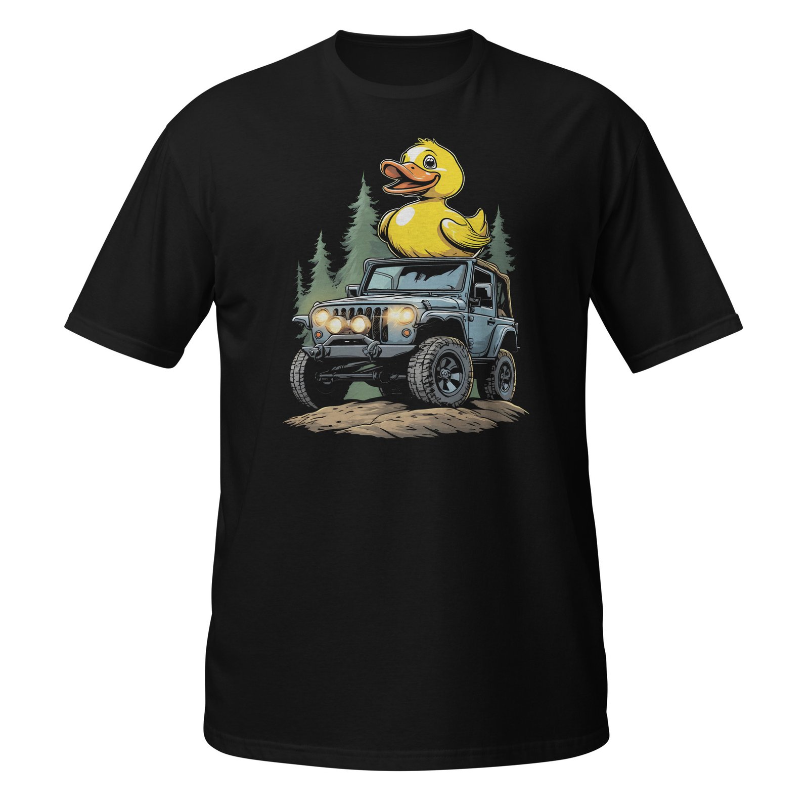 Duck Duck Rig - Rubber Duck 4X4 Rig Unisex T-Shirt - Black - Image 1