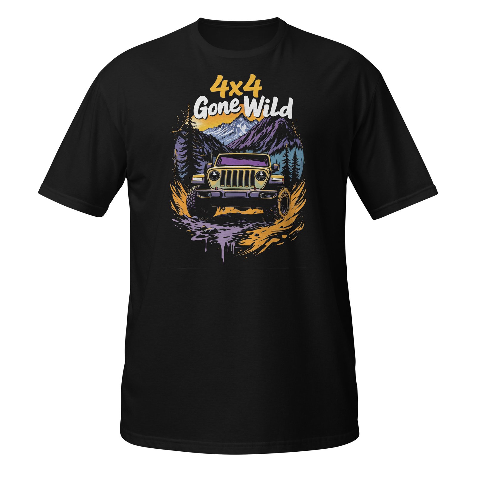 4X4 Gone Wild - 4X4 Gone Wild Rig Unisex T-Shirt - Black - Image 2