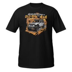 Old Man With A 4X4 - Old Man 4X4 Rig Unisex T-Shirt - Black - Image 2