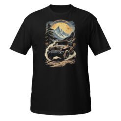Alpine Trail Expedition - Alpine Mountain 4X4 Rig Unisex T-Shirt - Black - Image 2