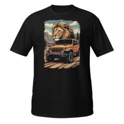 King Of The Trail - Orange Canyon 4X4 Rig Unisex T-Shirt - Black - Image 2