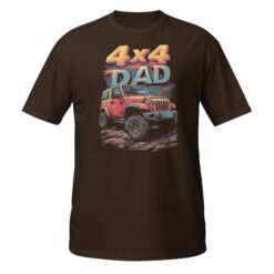 4X4 Dad - 4X4 Dad Off-Road Rig Unisex T-Shirt - Dark Chocolate - Image 5