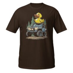 Duck Duck Rig - Rubber Duck 4X4 Rig Unisex T-Shirt - Dark Chocolate - Image 5