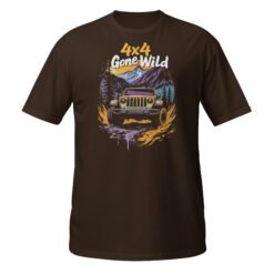 4X4 Gone Wild - 4X4 Gone Wild Rig Unisex T-Shirt - Dark Chocolate - Image 5
