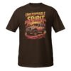 Unstoppable Spirit - Sunset Orange 4X4 Rig Unisex T-Shirt - Dark Chocolate - Image 1