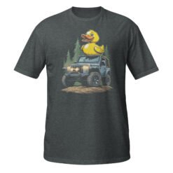 Duck Duck Rig - Rubber Duck 4X4 Rig Unisex T-Shirt - Dark Heather - Image 9