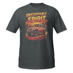 Unstoppable Spirit - Sunset Orange 4X4 Rig Unisex T-Shirt - Dark Heather - Image 9