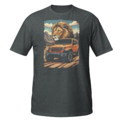 King Of The Trail - Orange Canyon 4X4 Rig Unisex T-Shirt - Dark Heather - Image 9