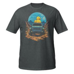 Duck Duck 4X4 - Blue Duck 4X4 Rig Unisex T-Shirt - Dark Heather - Image 9