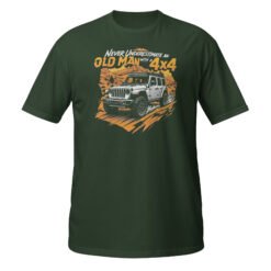 Old Man With A 4X4 - Old Man 4X4 Rig Unisex T-Shirt - Forest Green - Image 7