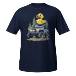 Duck Duck Rig - Rubber Duck 4X4 Rig Unisex T-Shirt - Navy - Image 3