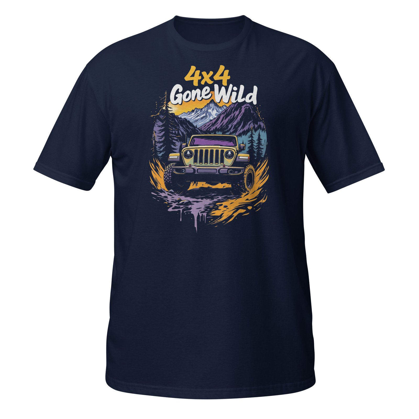 4X4 Gone Wild - 4X4 Gone Wild Rig Unisex T-Shirt - Navy - Image 1