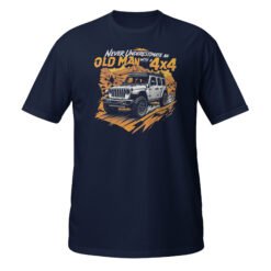 Old Man With A 4X4 - Old Man 4X4 Rig Unisex T-Shirt - Navy - Image 4